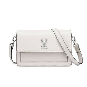 Bolsa Tiracolo Couro Off-White