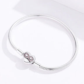 Pulseira Momentos Infinite Love em Prata