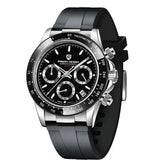 Relógio Masculino Pagani Design com Pulseira de Borracha Preto - PD1664